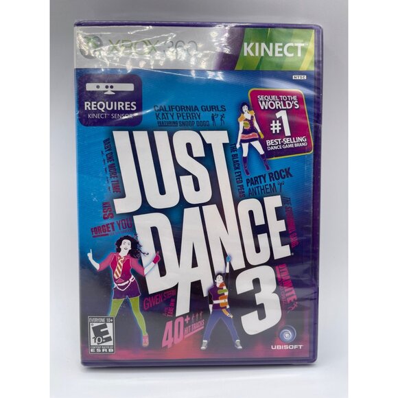 BRAND NEW JUST DANCE 3 (MICROSOFT XBOX 360, 2011) FACTORY SEALED - Picture 2 of 3